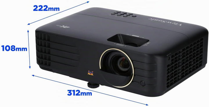 ViewSonic PX728-4K UHD Heimkino DLP Beamer (4K, 2.000 ANSI Lumen, Rec. 709, 2x HDMI, USB, USB-C, 10