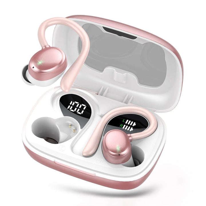 Bluetooth Kopfhörer Sport, Kopfhörer Kabellos Bluetooth 5.3 mit HD Mic, In Ear Kopfhörer mit 4 ENC K