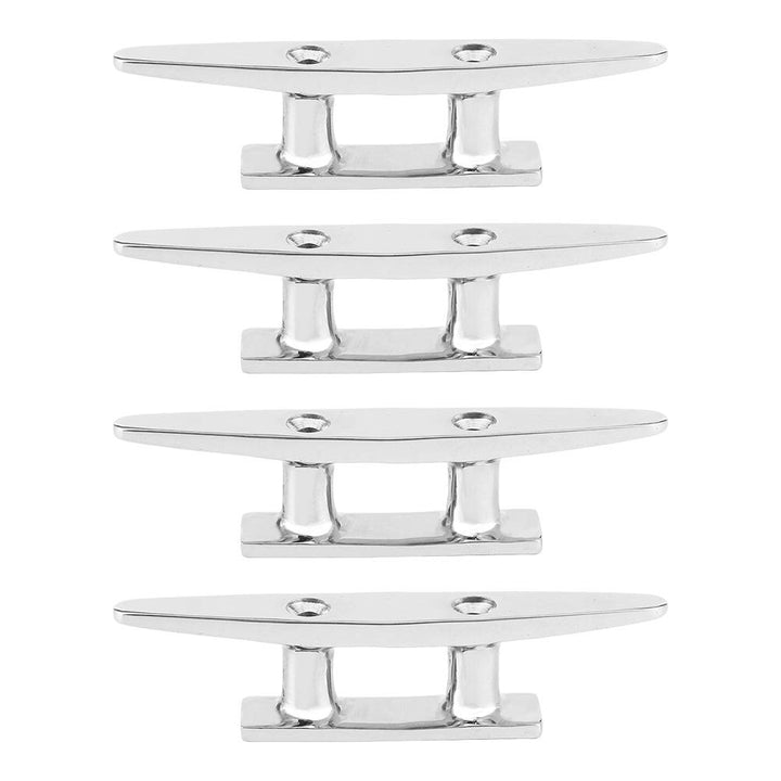 Bootsdock Deck Festmacher Klampe， 4Pcs 100mm/3.9in Edelstahl Bootsdock Deck Festmacher Klampe Zubehö