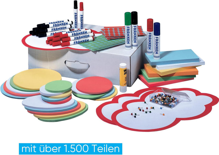 FRANKEN Moderationsbox, Moderationsset mit über 1.500 Teilen, Karton, UMMSB Kartonbox 1500+ Teile, K