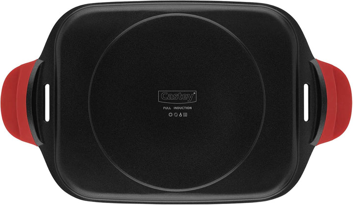 CASTEY IP45 Grillpfannen, Aluminium, 45 cm, Schwarz, 45 cm