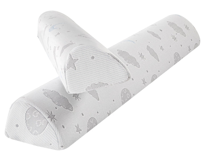 Rausfallschutz Kinderbett - Halb-Wassertropfen Schaumstoff-Schutz, Anti-Rutsch-Grip, Air-Layer-Bezug
