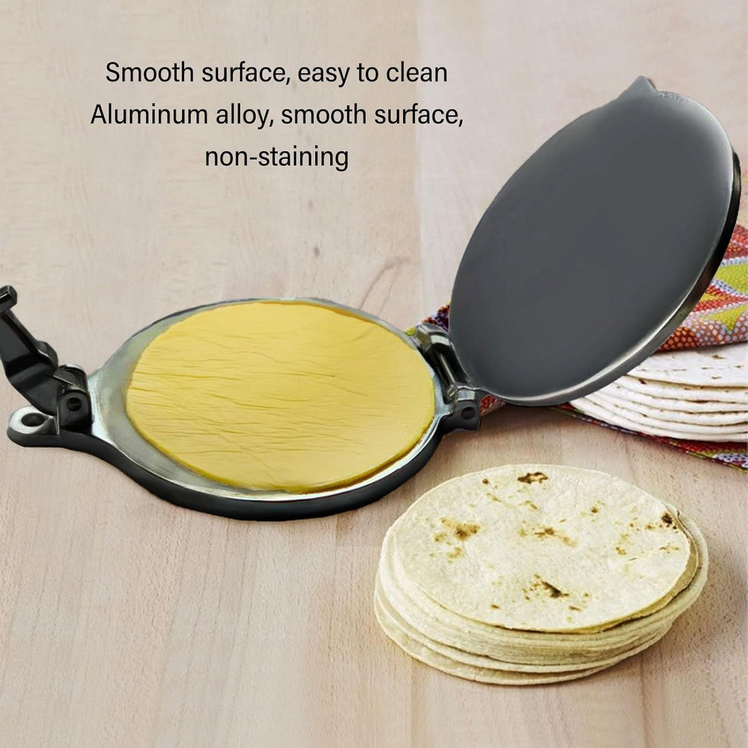 Tortilla-Presse, Tortilla-Maker, Manuelle Roti-Maker-Teigpresse, Quesadilla-Maker, Aluminiumlegierun