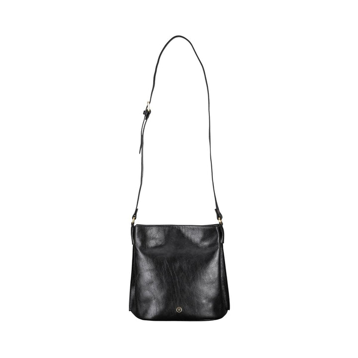 Maxwell Scott Hochwertige Leder Bucket Bag Handtasche Palermo in Schwarz, Schwarz