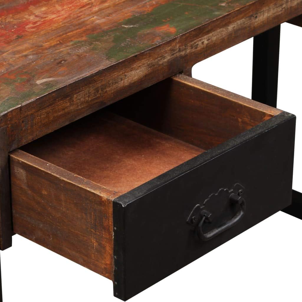 Vintage Schreibtisch mit 2 Schubladen, Computertisch, Schreibpult, Homeoffice, Büro, Arbeitszimmer,