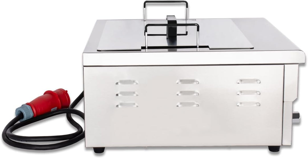 Beeketal 'BWF-181' Profi Gastronomie Kaltzonen Fritteuse/Fettbackgerät (18l Volumen für max. 13l Öl)