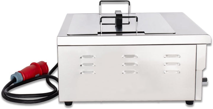 Beeketal 'BWF-181' Profi Gastronomie Kaltzonen Fritteuse/Fettbackgerät (18l Volumen für max. 13l Öl)