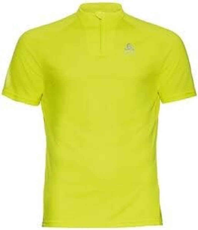 Odlo Herren Essential_313802 Kurzarm Laufshirt halber Reissverschluss (1er Pack) S Evening Primrose,