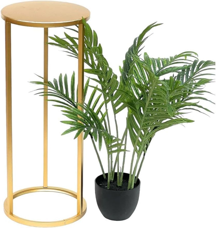 DanDiBo Blumenhocker Metall Gold Rund Blumenständer Beistelltisch 96510 Blumensäule Modern Pflanzens