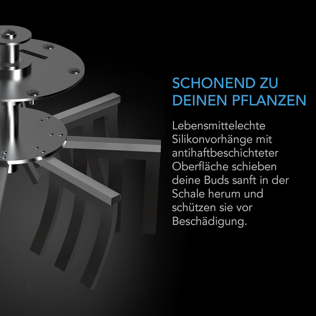 AC Infinity Bud Leaf Bowl Trimmer 40,6 cm, klare Sichtbarkeit Kuppel mit scharfen Edelstahlklingen,