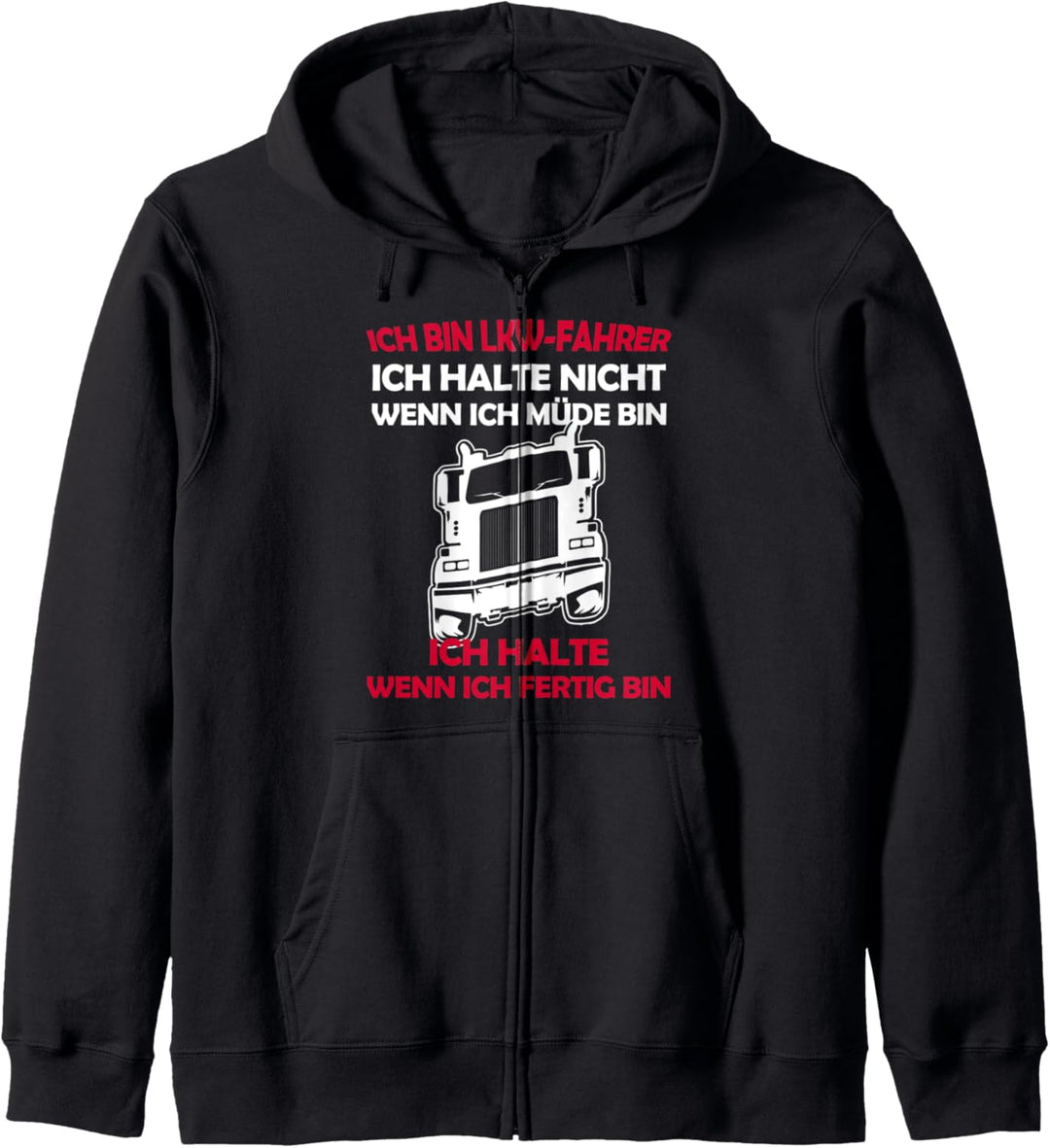 Berufskraftfahrer Trucker Transport Truck Herren LKW Spruch Kapuzenjacke