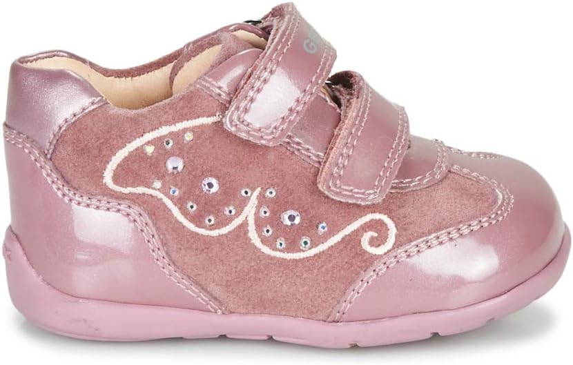 Geox Baby-Mädchen B Kaytan A First Steps 24 EU Pink Dk Pink C8006, 24 EU Pink Dk Pink C8006