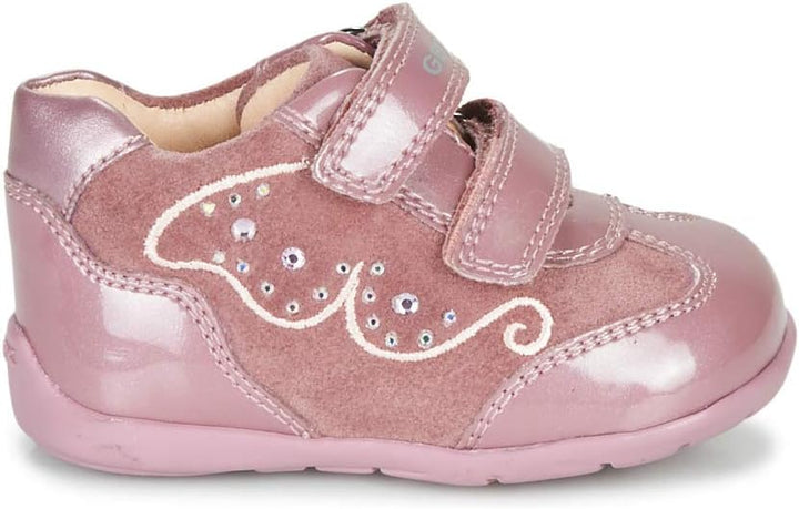Geox Baby-Mädchen B Kaytan A First Steps 24 EU Pink Dk Pink C8006, 24 EU Pink Dk Pink C8006