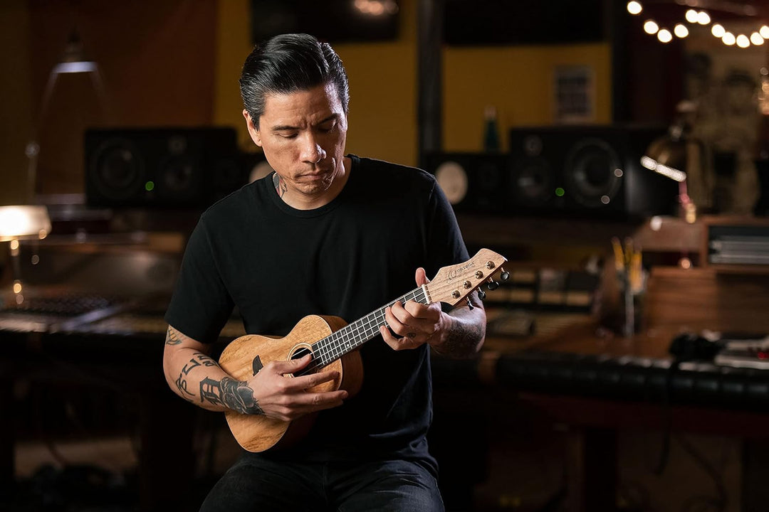 Ortega Guitars Konzert Ukulele akustisch - Horizon Series (Video) - reversed headstock - inklusive G