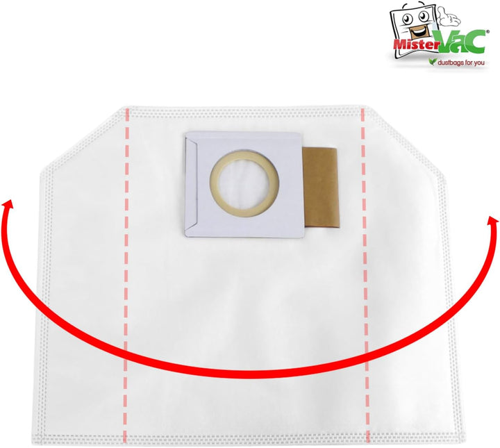 MisterVac Staubsaugerbeutel 10 Stück kompatibel mit Makita DVC261