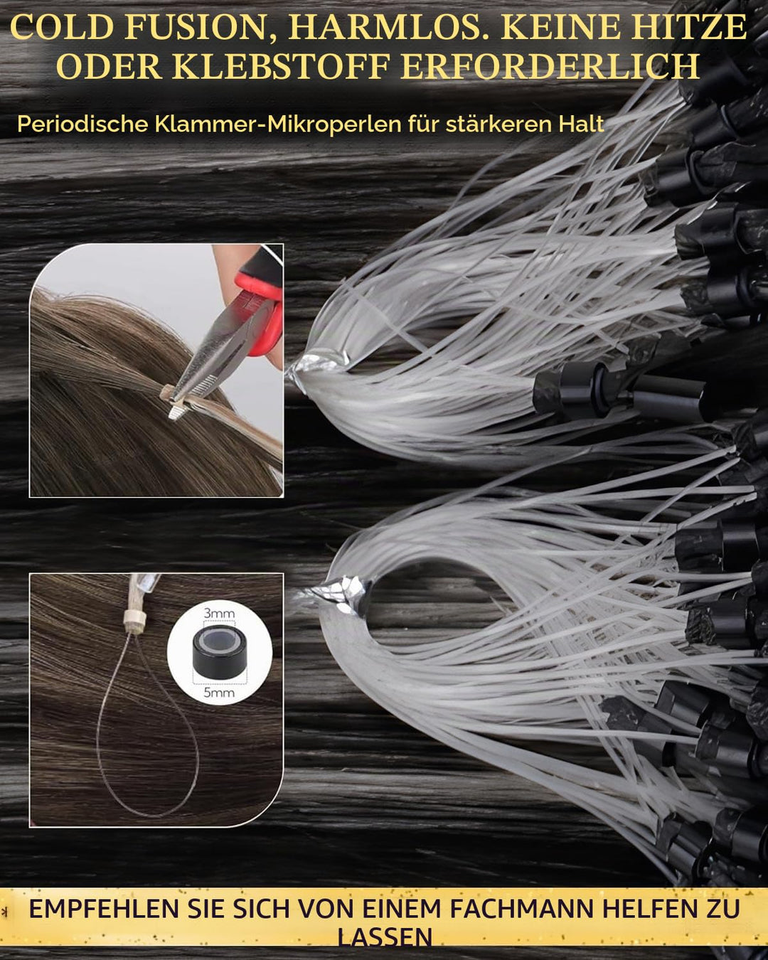 Hetto Microring Extensions Echthaar Balayage Microring Remy Echthaar Extensions Micro Extensions Haa