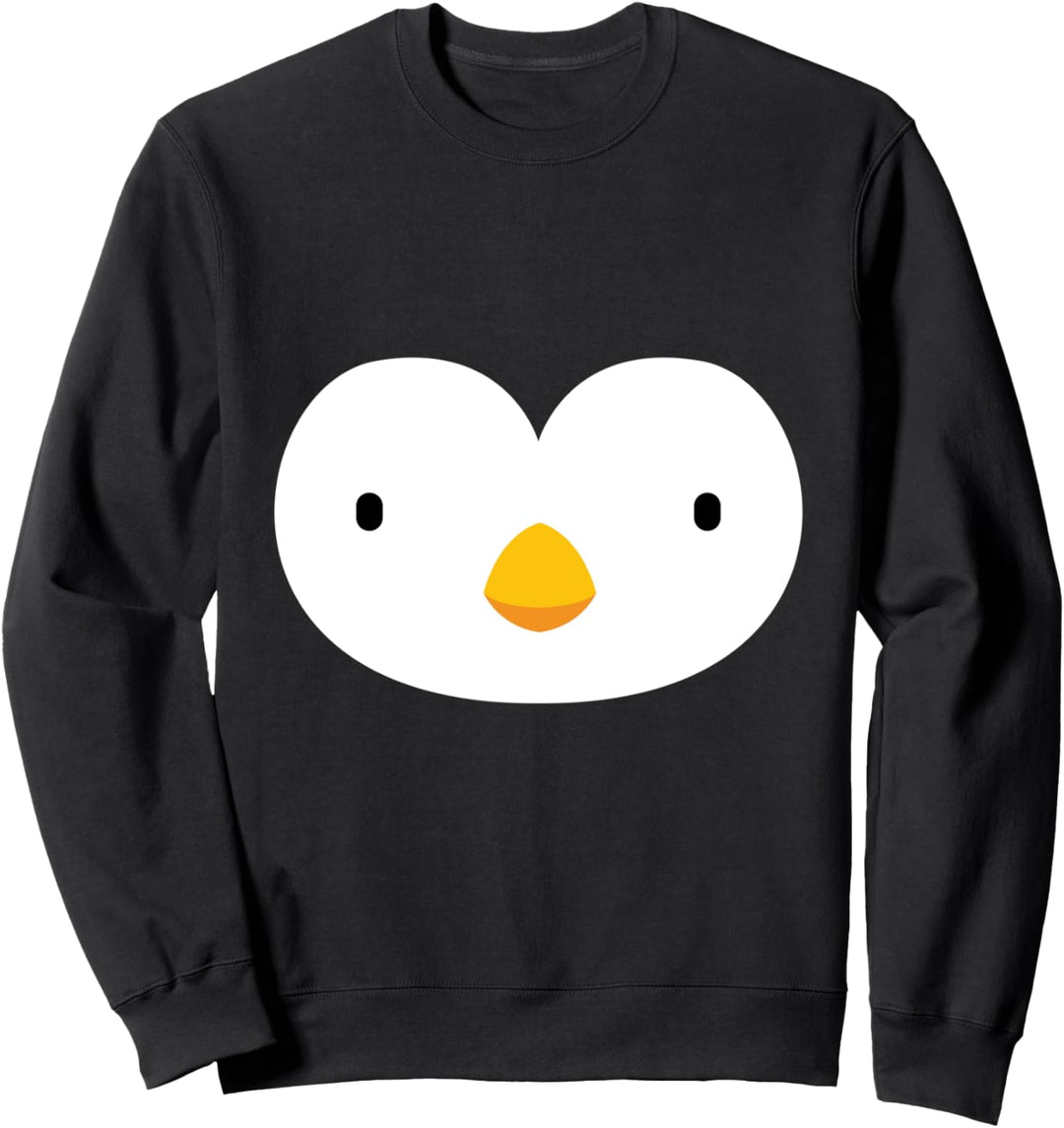 Süsser Pinguin Tier Gesicht Verkleidung Kostüm Karneval Sweatshirt