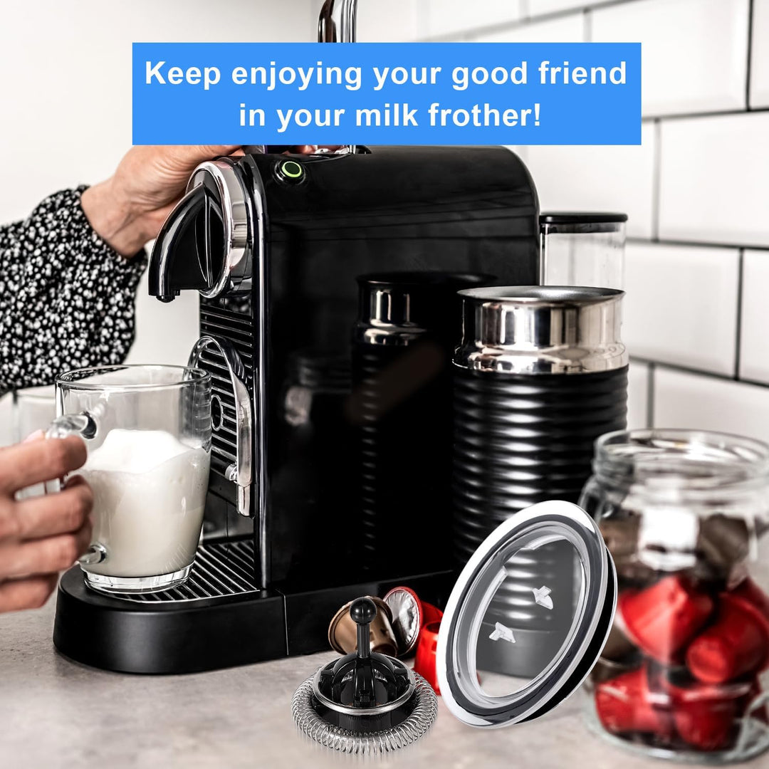 Milchaufschäumerdeckel für Nespresso Aeroccino 3, Schneebesen kompatibel mit Nespresso Aeroccino 3/4