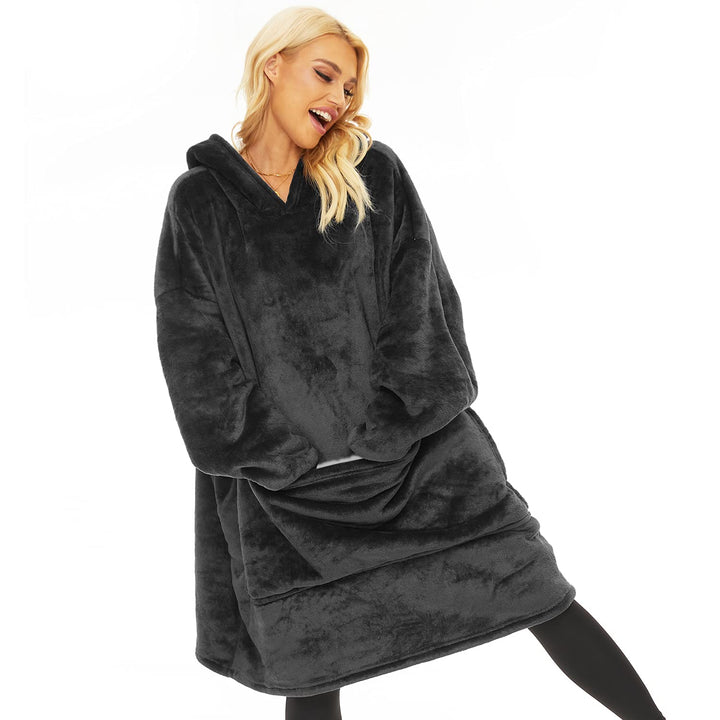 Gentlewarm übergrosse Hoodie Sweatshirt mit Kapuze, Super Weich und bequem Flanell Damen Kapuzenpull