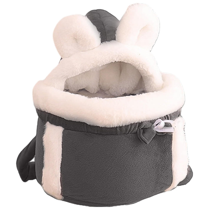 Katzentasche, weicher und Warmer Katzen- und Hunde-Frontträger, Doppeltaschen-Rucksack, Winter-Plüsc