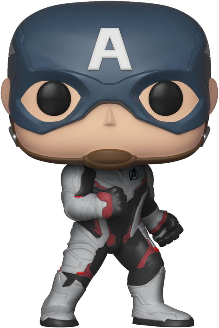 Funko Pop! Bobble: Marvel Avengers Endgame: Captain America - Vinyl-Sammelfigur - Geschenkidee - Off