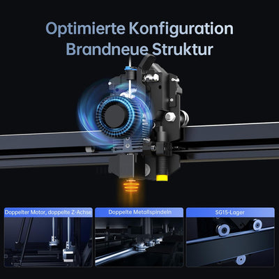 Anycubic Kobra 2 Max 3D-Drucker, Riesiger Druckgrösse 420x420x550mm,500mm/s Hochgeschwindigkeitsdruc