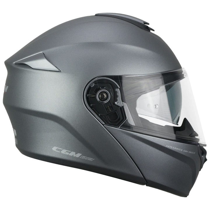 508A-ALV-10 Titan matt (M) Klapphelm (Berlin Pinlock) Innenhose extra rauchgrau