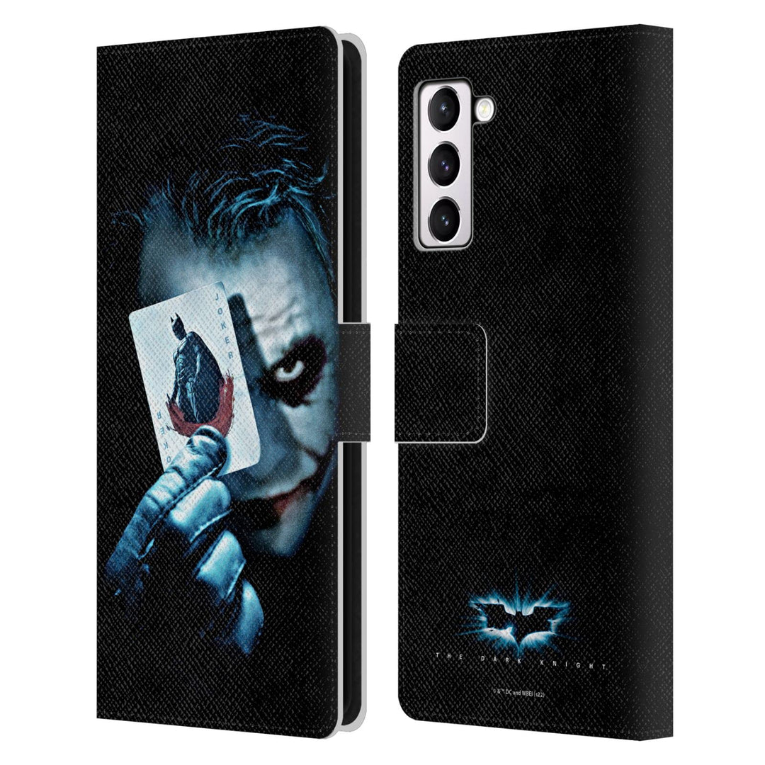 Head Case Designs Offizielle The Dark Knight Joker-Karte Wichtige Kunst Leder-Wallet-Hülle Kompatibe