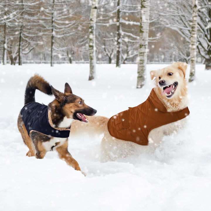 Wintermantel Hundemantel, Warme Winterjacken mit Fleece für Hunde,Hundejacke Hundekleidung Hundepull