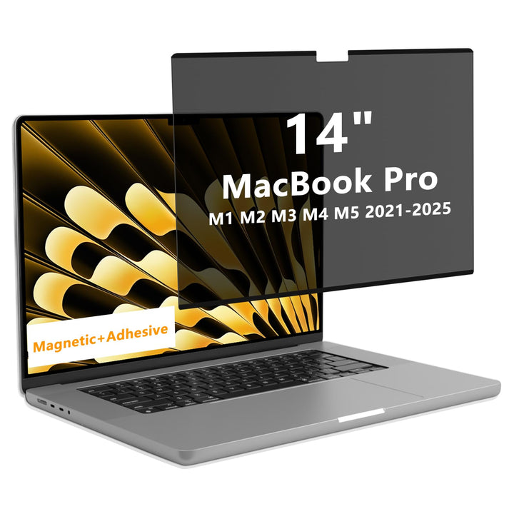 Blickschutzfilter für Apple MacBook Pro 14 Zoll (2025–2021 M5/M4/M3/M2/M1 Pro Max), Mac Privacy Scre