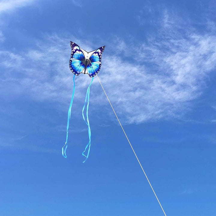 Mint's Colorful Life Schmetterling Drachen flugdrachen für Kinder und Erwachsene. Blau, Blau