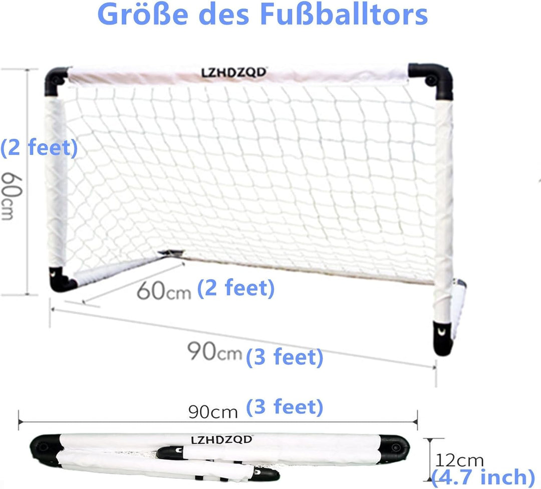 LZHDZQD Fussballtor, Kinder Fussballtor 60x45cm/ 90x60cm/ 115x80cm Fussballtore für Garten Kinder, F