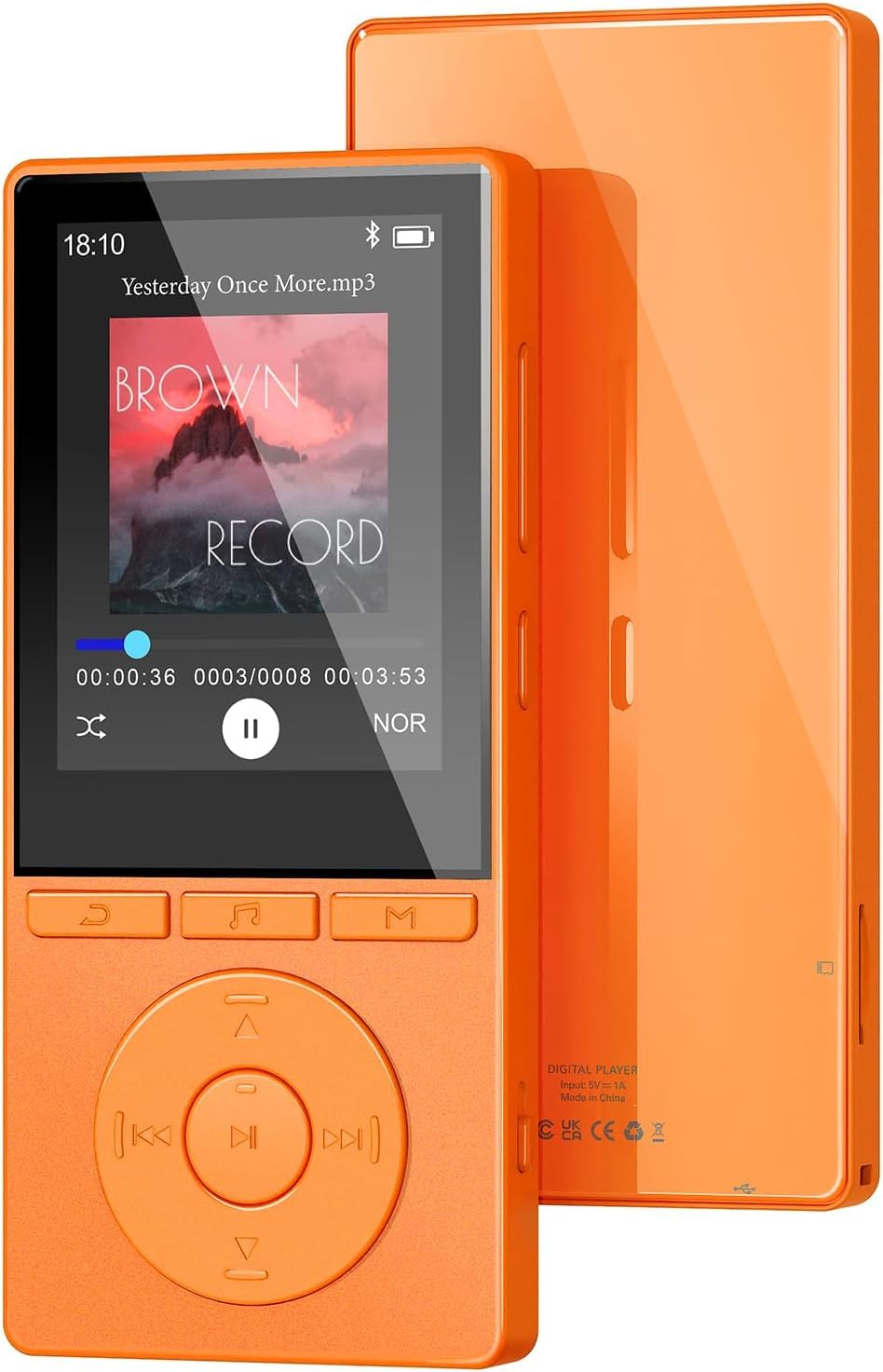 64GB MP3 Player Bluetooth 5.3, MP3 Player mit Lautsprecher, Musikwiedergabe, Sprachrekorder, E-Book,