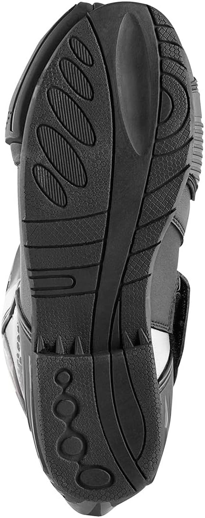 Bogotto Losail Evo Motorradstiefel, schwarz/weiss/rot, 48 Schwarz Weiss Rot 48 EU, Schwarz Weiss Rot