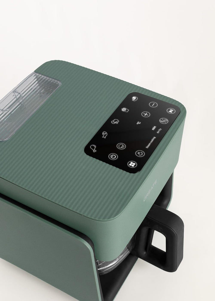 CREATE/AIR FRYER MIST/Ölfreie Heissluftfritteuse 4.2L mit Wasserdampfgarer Salbeigrün/Fassungsvermög