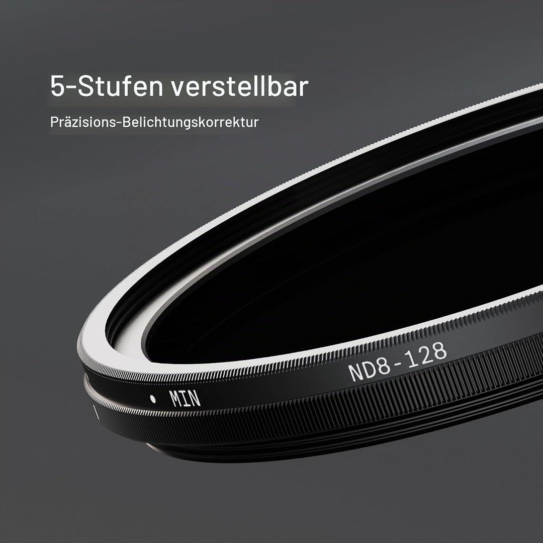 Urth 67 mm Variabler Graufilter ND8-128 (3-7 Stop) ND Filter (Plus+) 67mm, 67mm