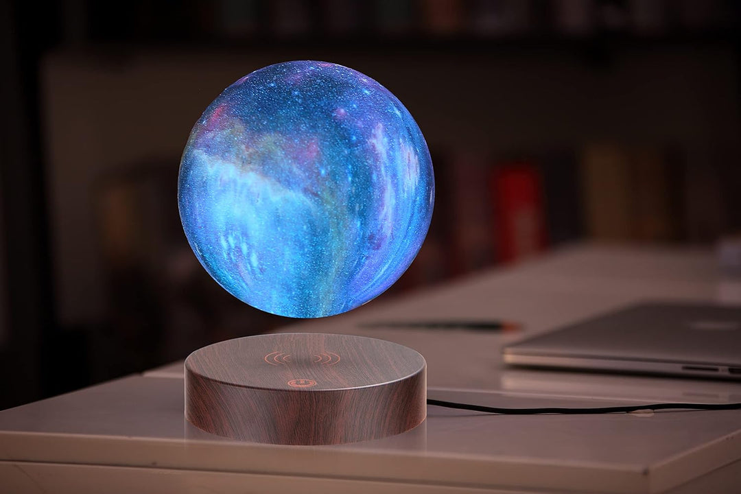 VGAzer schwebende Mondlampe, schwebend und Spinnen in der Luft frei mit 3D-Druck LED Mond Licht hat
