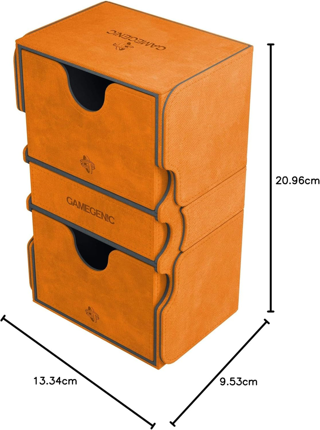 Gamegenic GGS20046ML Stronghold 200-Card Convertible Deck Box, Orange, Orange