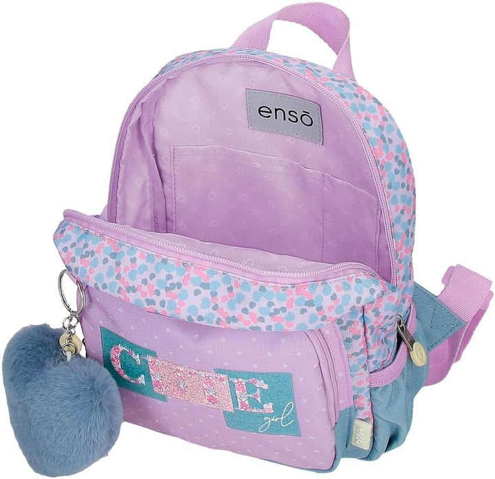 Enso Süsses Mädchen Kleiner Rucksack Lila 19x23x8 cm Polyester 3,5L Mochila pequeña Beere, Mochila p