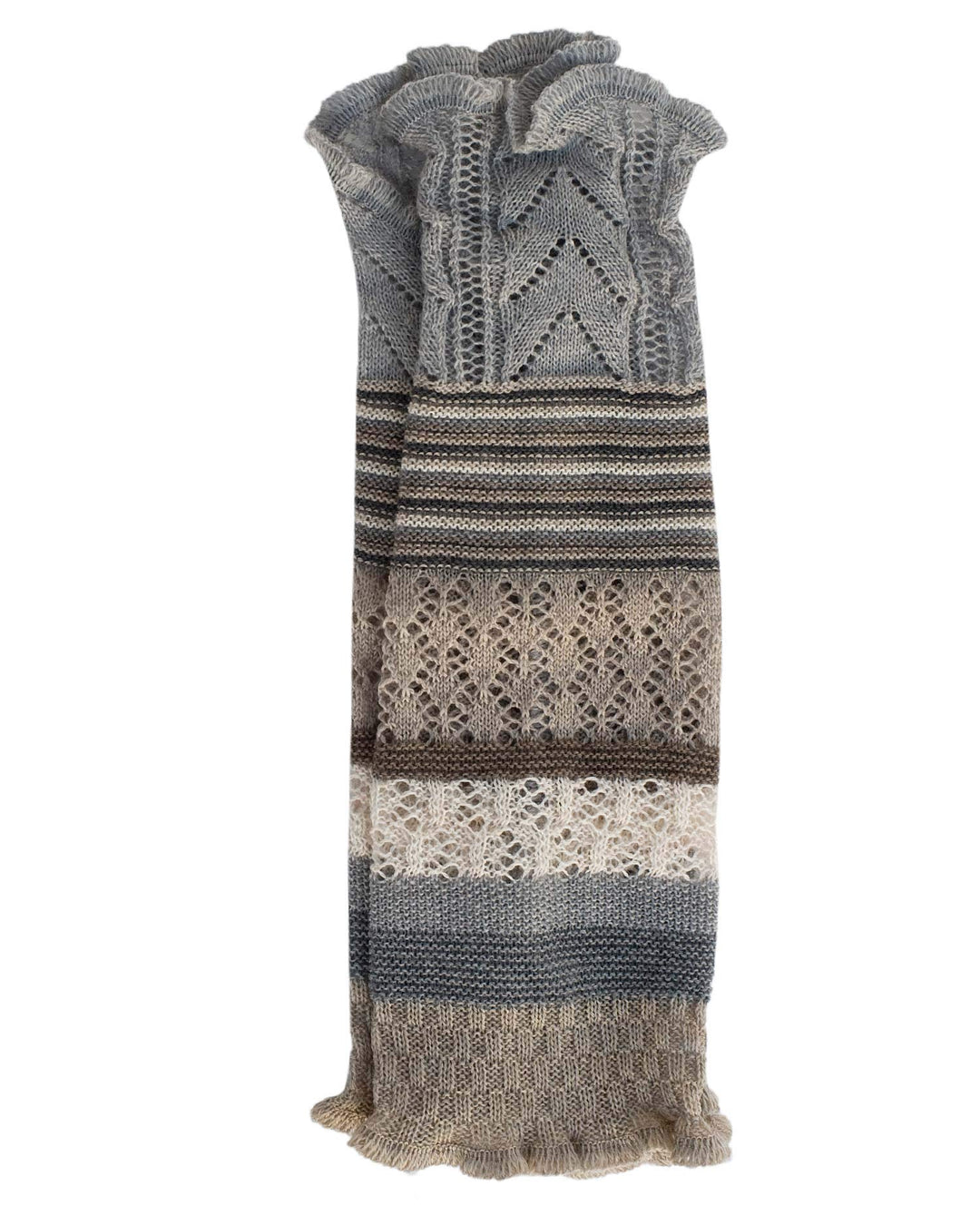 invero, Merino Armstulpen Ruby Mehrfarbig, 100% Wolle Sand, Sand