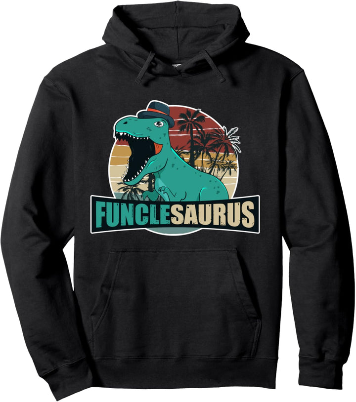 Funclesaurus Vintage Lustig Funcle Onkel Dinosaurier Familie Pullover Hoodie