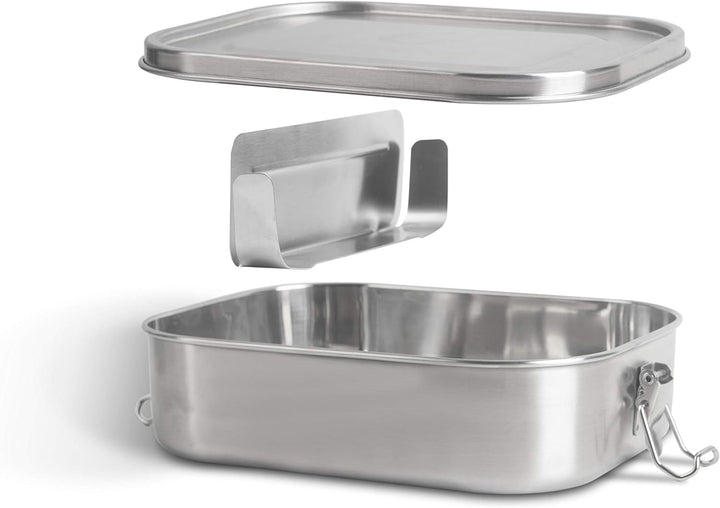 hydro2go® | NEU | Auslaufsichere Edelstahl Brotdose als innovatives Set. BPA- und plastikfreie Lunch