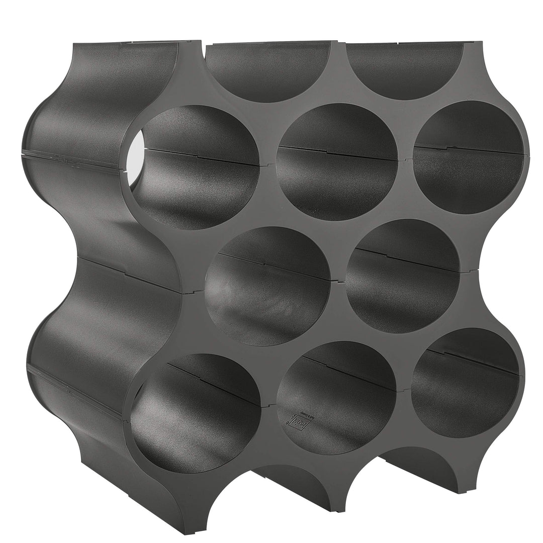 Koziol Set-UP Flaschenregal 4-teilig | für 10 Flaschen | Weinregal, modular erweiterbar, stapelbar |