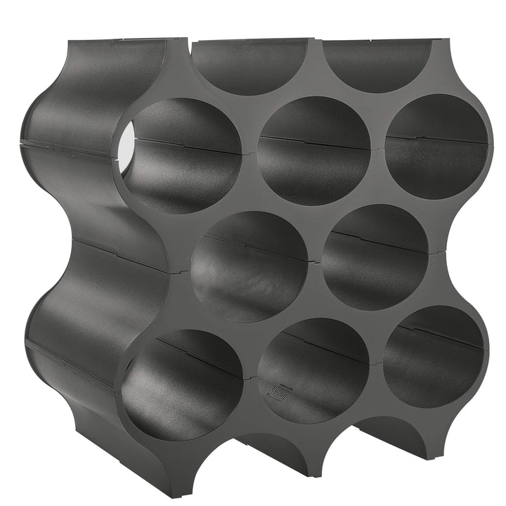 Koziol Set-UP Flaschenregal 4-teilig | für 10 Flaschen | Weinregal, modular erweiterbar, stapelbar |
