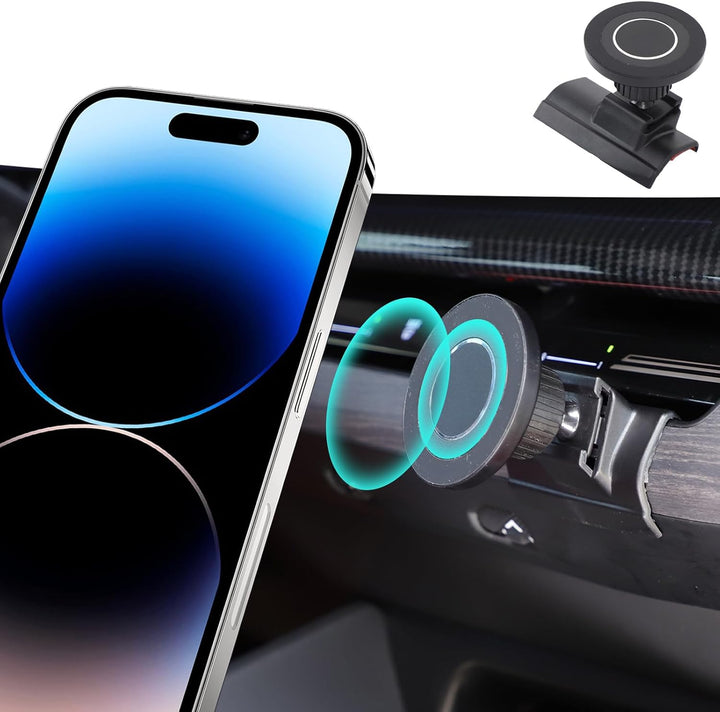 Magnetische Handyhalterung kompatibel mit BMW 5er G60 G61 Baujahr 2024 2025, Lüftungsgitter Halterun