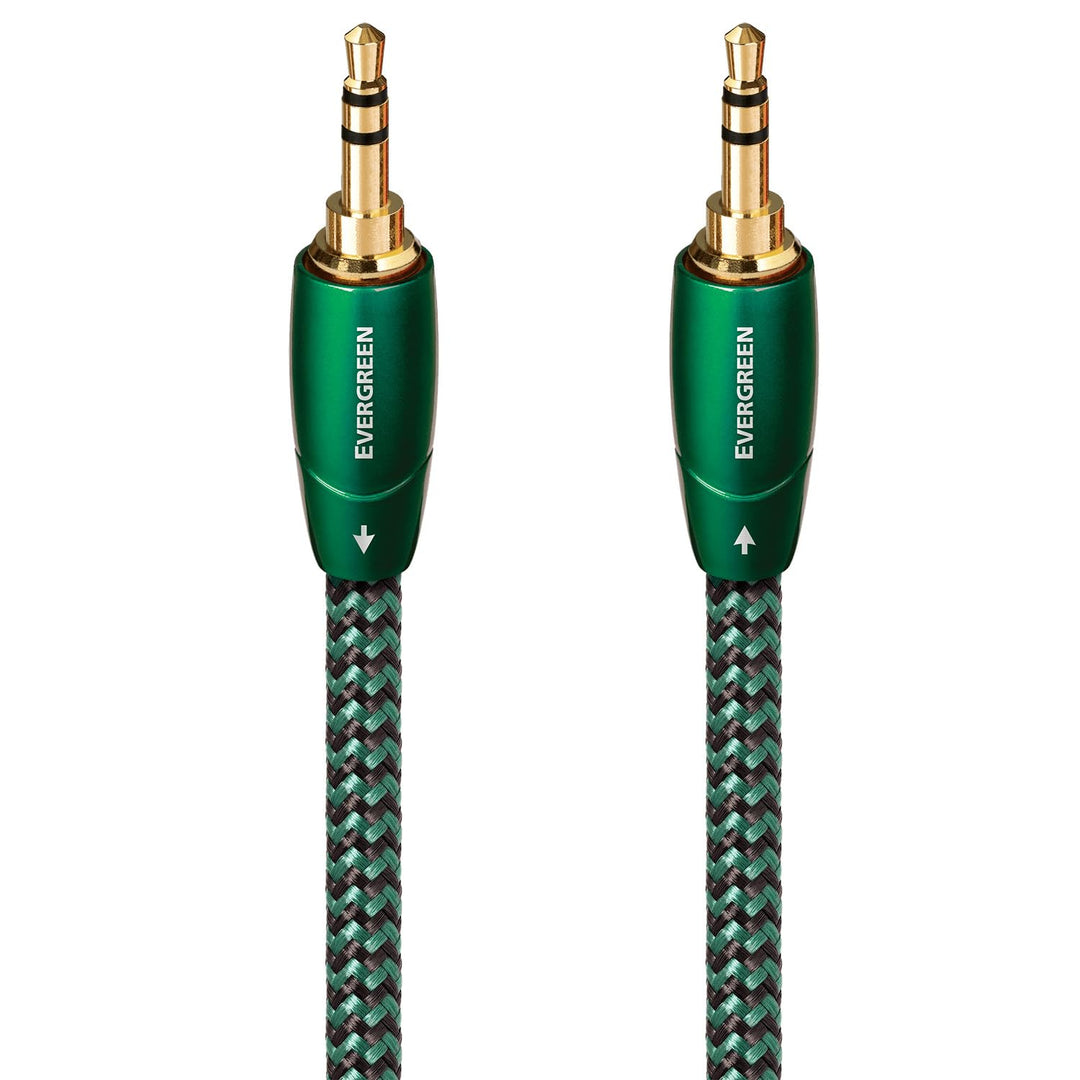 AudioQuest 0,6 m Evergreen 3,5 mm Audiokabel 0,6 m 3,5 mm schwarz – Audiokabel (3,5 mm, 3,5 mm, Kupf