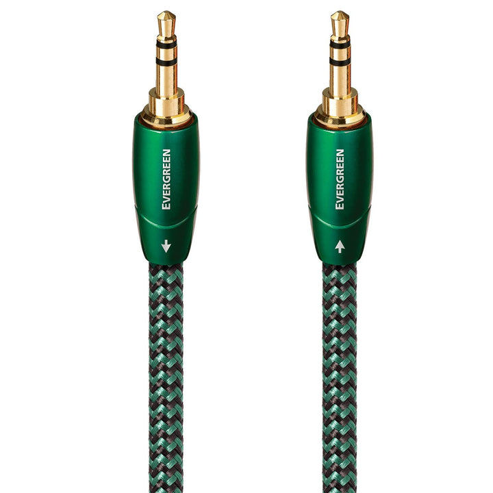 AudioQuest 0,6 m Evergreen 3,5 mm Audiokabel 0,6 m 3,5 mm schwarz – Audiokabel (3,5 mm, 3,5 mm, Kupf