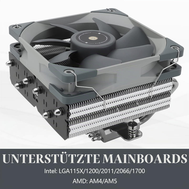 Thermalright SI-100 CPU Luftkühler, 6×6mm Heatpipes, TL-E12 PWM Quiet Fan CPU Kühler mit S-FDB V2.0