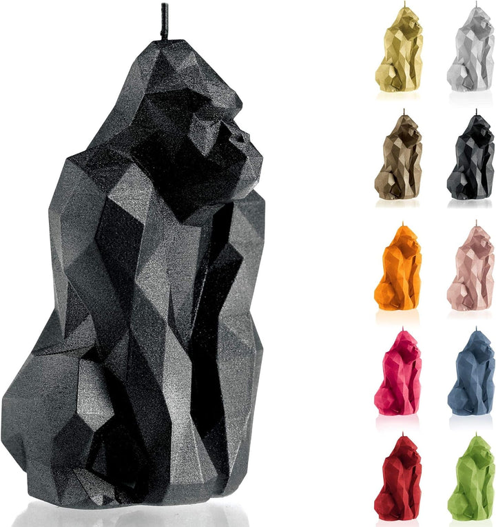 Candellana Handmade Gorilla Low-Poly Kerze Geschenk- Lustig - Dekorative Kerze - Home Décor - Gesche