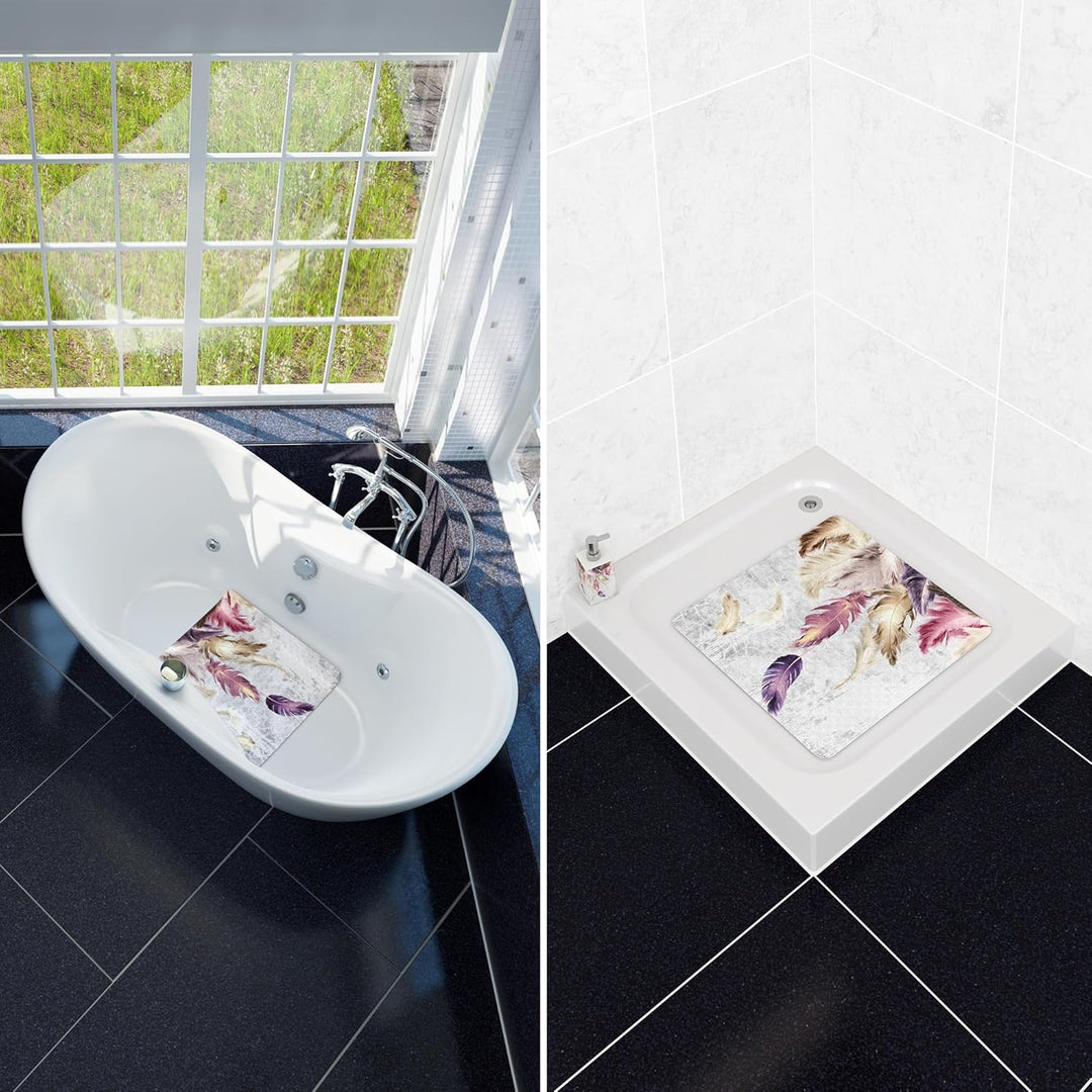 Sanilo Badematte 53 x 53 cm, rutschfeste Duschmatte für Dusche und Badewanne, Antirutschmatte maschi